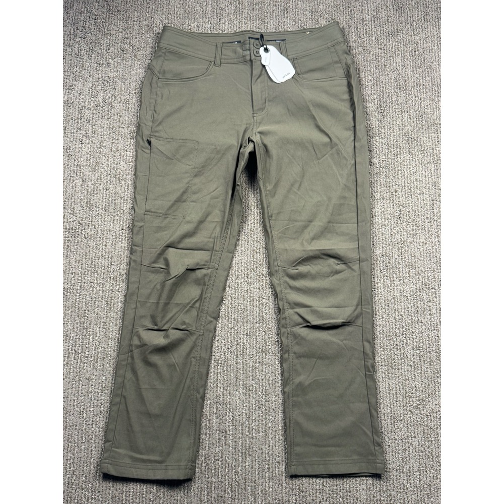 Prana Halle Straight Pants II Slate Womens 8 Short Outdoor Hiking Green